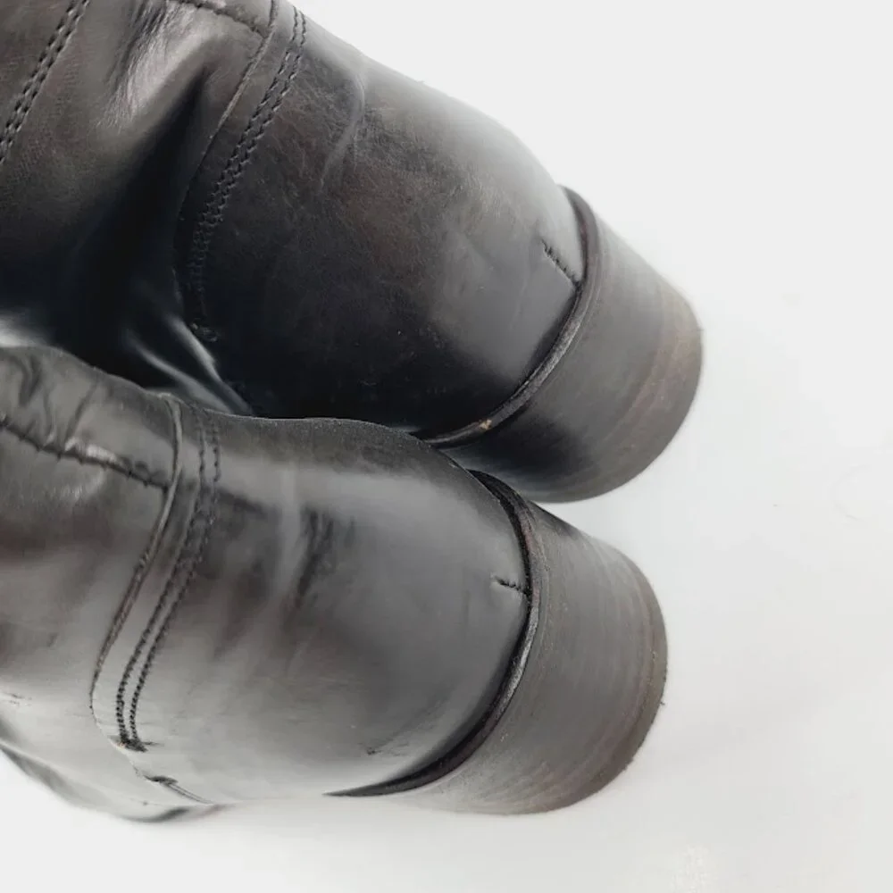 Alberto Fermani Men's‎ Black Leather Lace Up Classic Ankle Chukka Boot Size 7